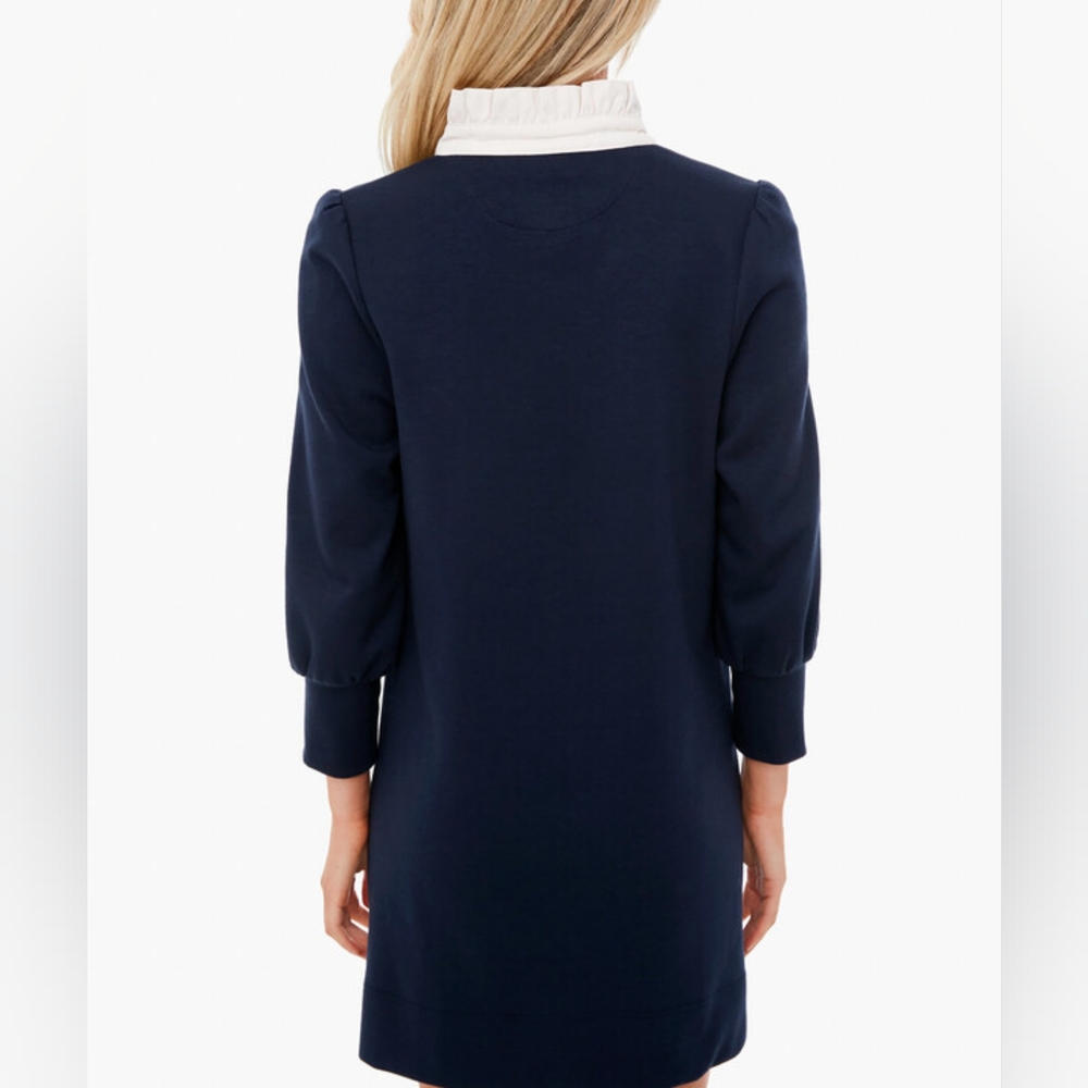 Tuckernuck Navy Blue Long-Sleeve Polo Shift Dress - Picture 3 of 3